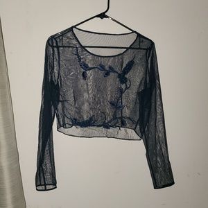 Sheer crop top